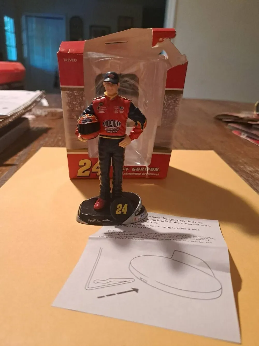 Vintage 2005 Trevco Jeff Gordon #24 NASCAR Christmas Holiday Ornament Dupont